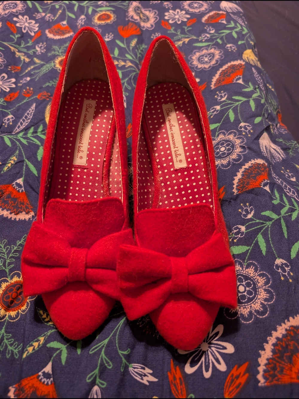 Red B.A.I.T. Bow-Accent Women's Heels